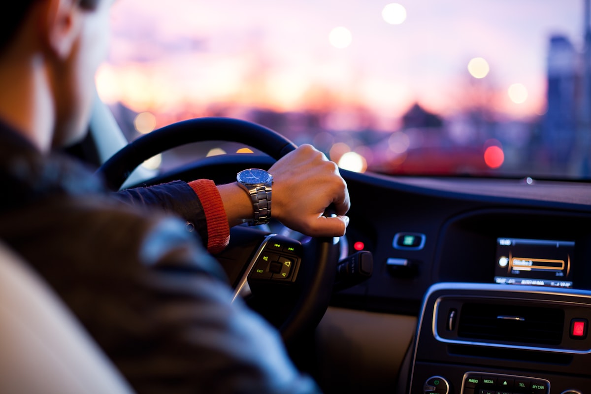 A UWAYS driver focused on the road